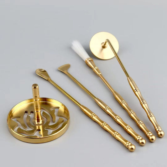 MISSSENNA Healing Antique incense lore brass setting seven-piece