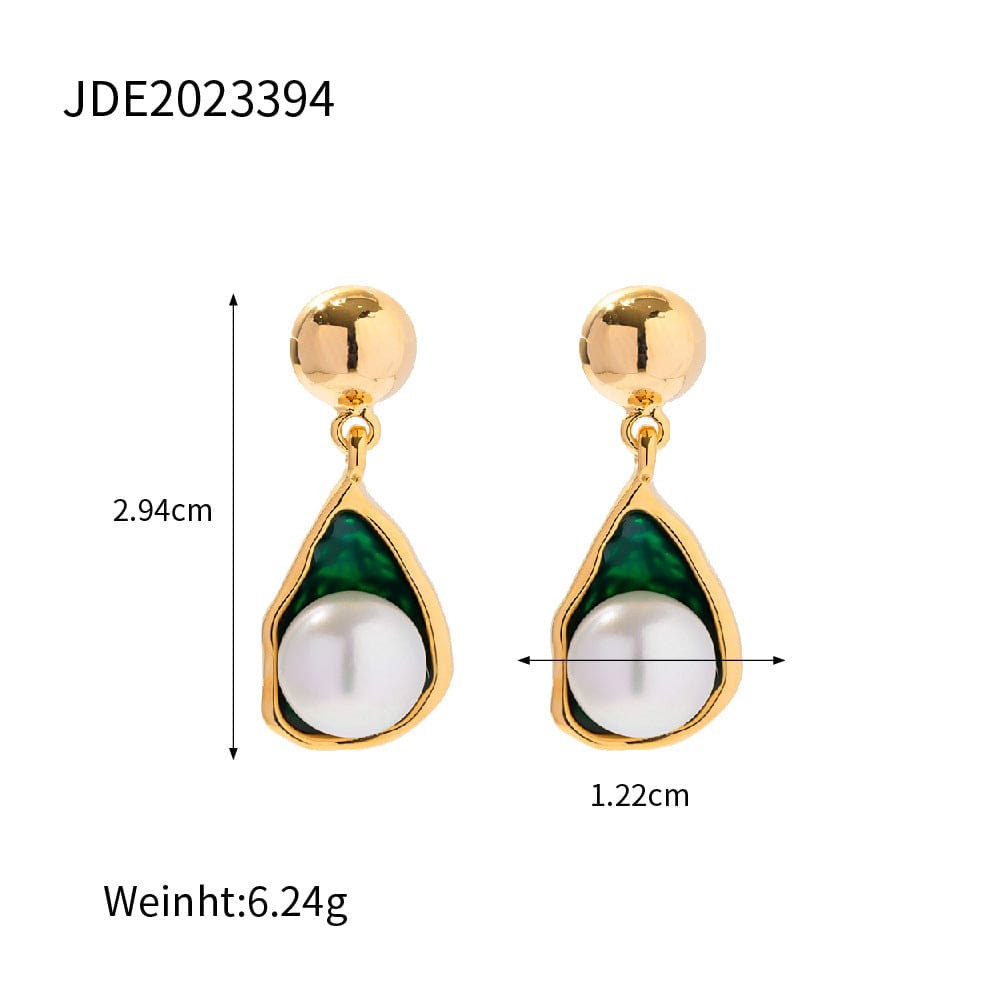 MISSSENNA Jewelry French retro style earrings natural freshwater pearl combination medieval earrings 925 silver needle pearl pendant medieval earrings